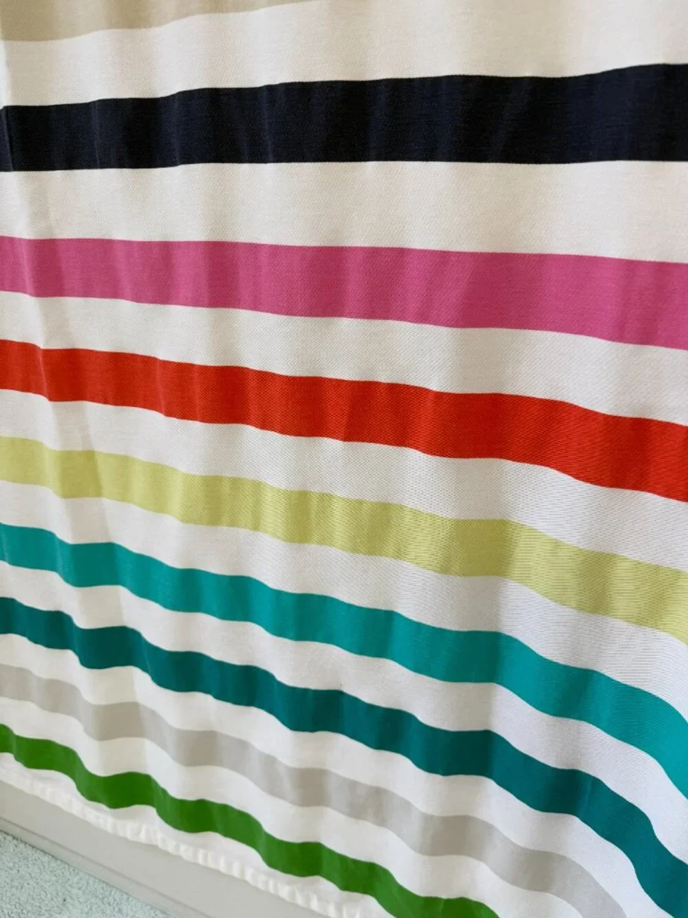 Kate Spade New York Candy Stripe shower curtain